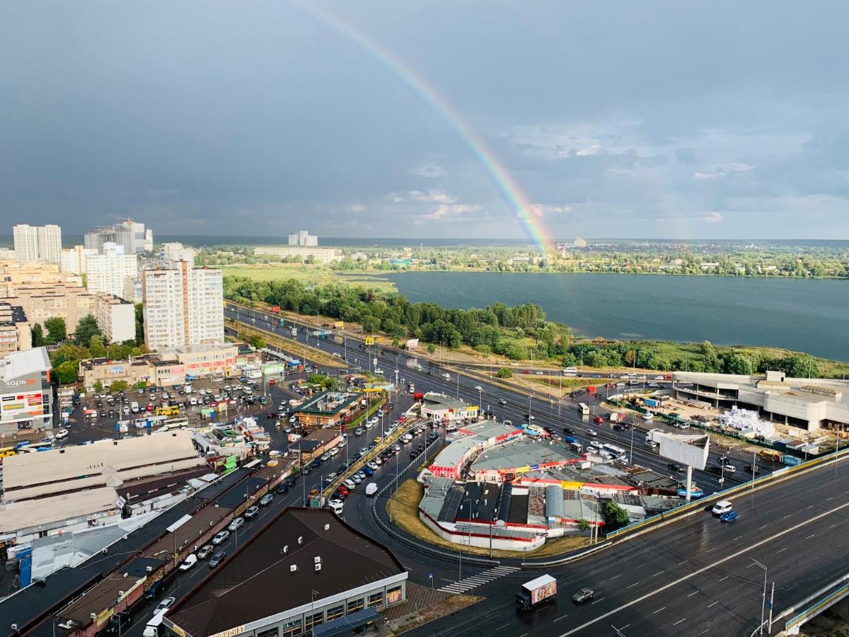 Квартира В Жк Лебединый, Ревуцкого 40 В, Метро Харьковская Позняки Киев Екстериор снимка